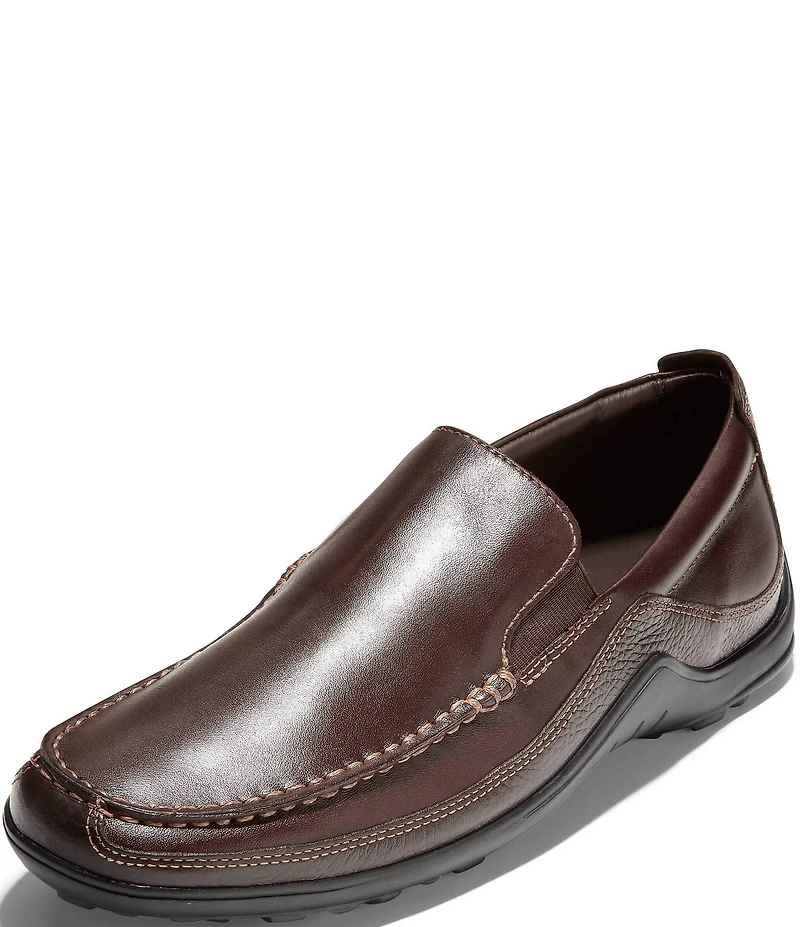 Cole Haan Men's Tucker Leather Pebble Accent Venetian Slip-On Loafers