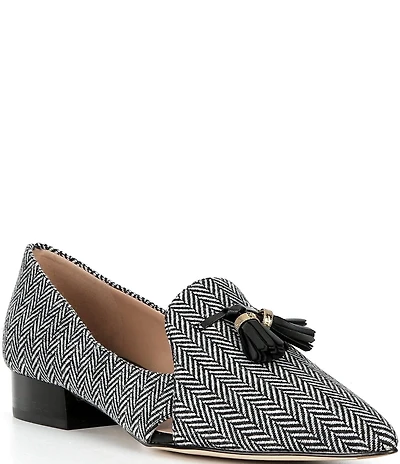 Cole Haan Vanya Herringbone Tassel Loafers