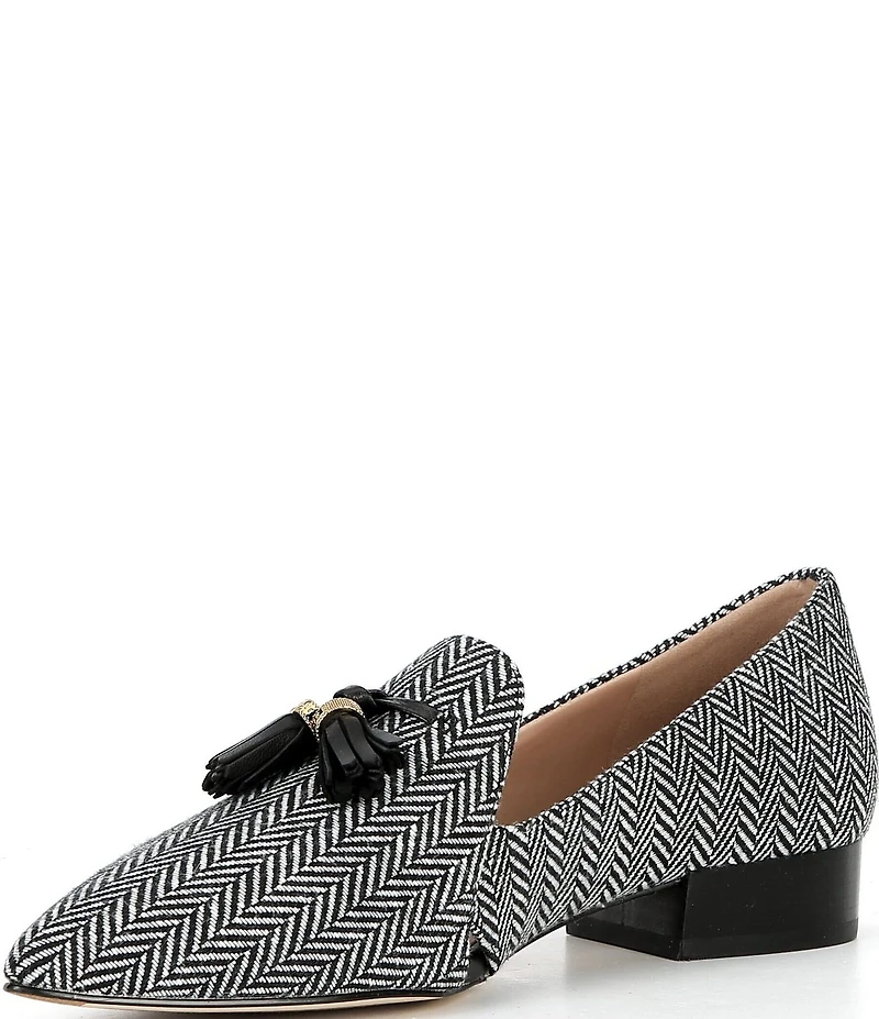 Cole Haan Vanya Herringbone Tassel Loafers