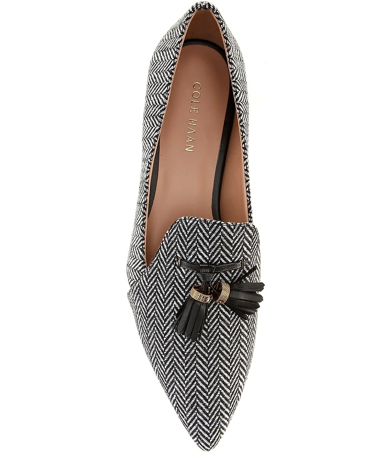 Cole Haan Vanya Herringbone Tassel Loafers