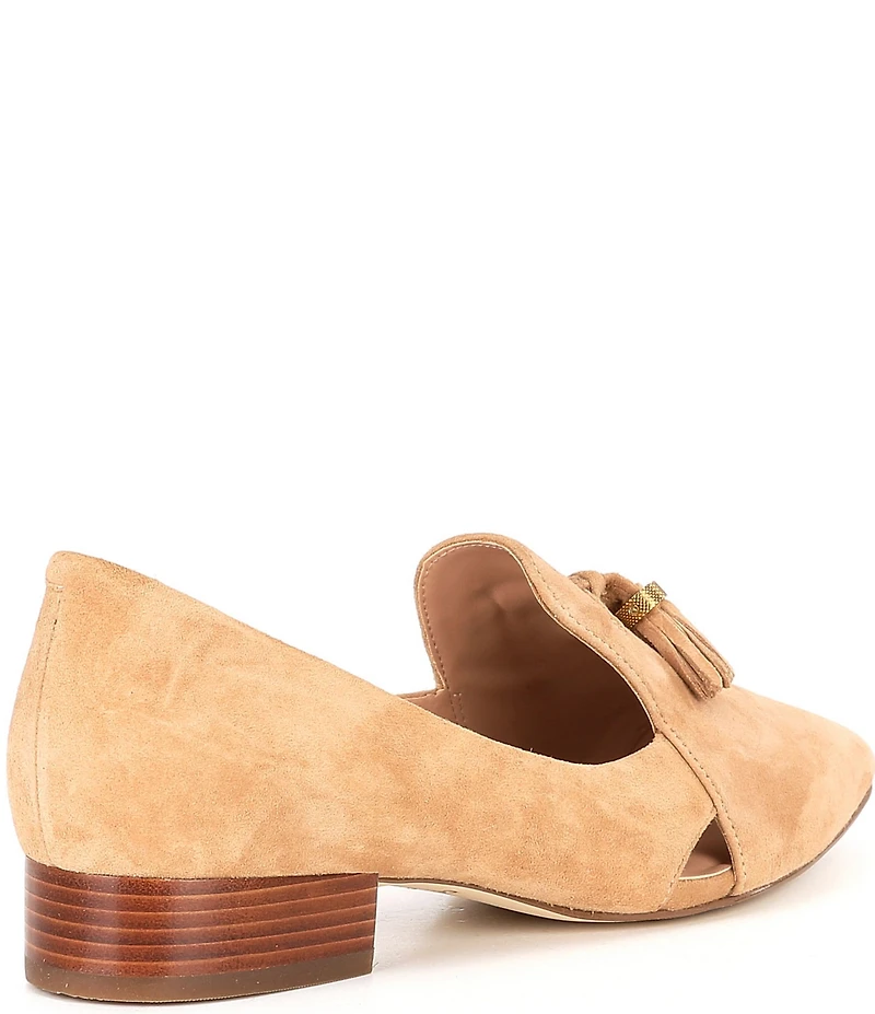 Cole Haan Vanya Suede Tassel Loafers