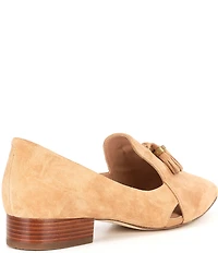 Cole Haan Vanya Suede Tassel Loafers