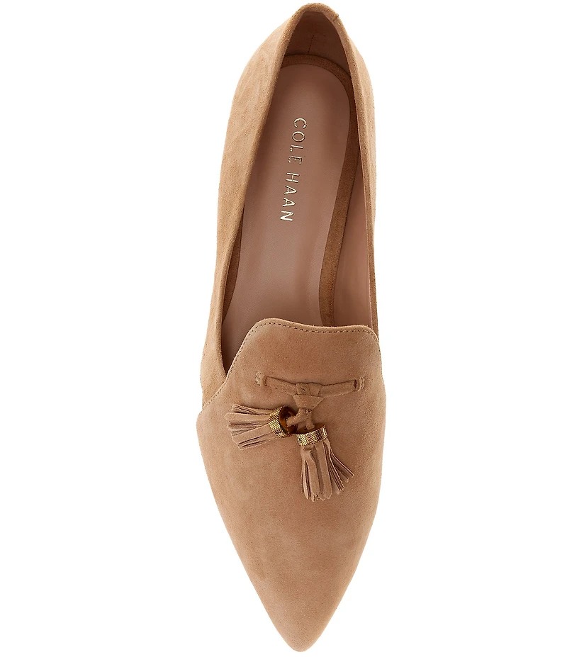 Cole Haan Vanya Suede Tassel Loafers