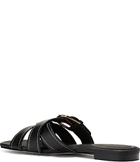 Cole Haan Velma Leather Buckle Slides