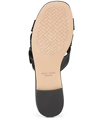Cole Haan Velma Leather Buckle Slides
