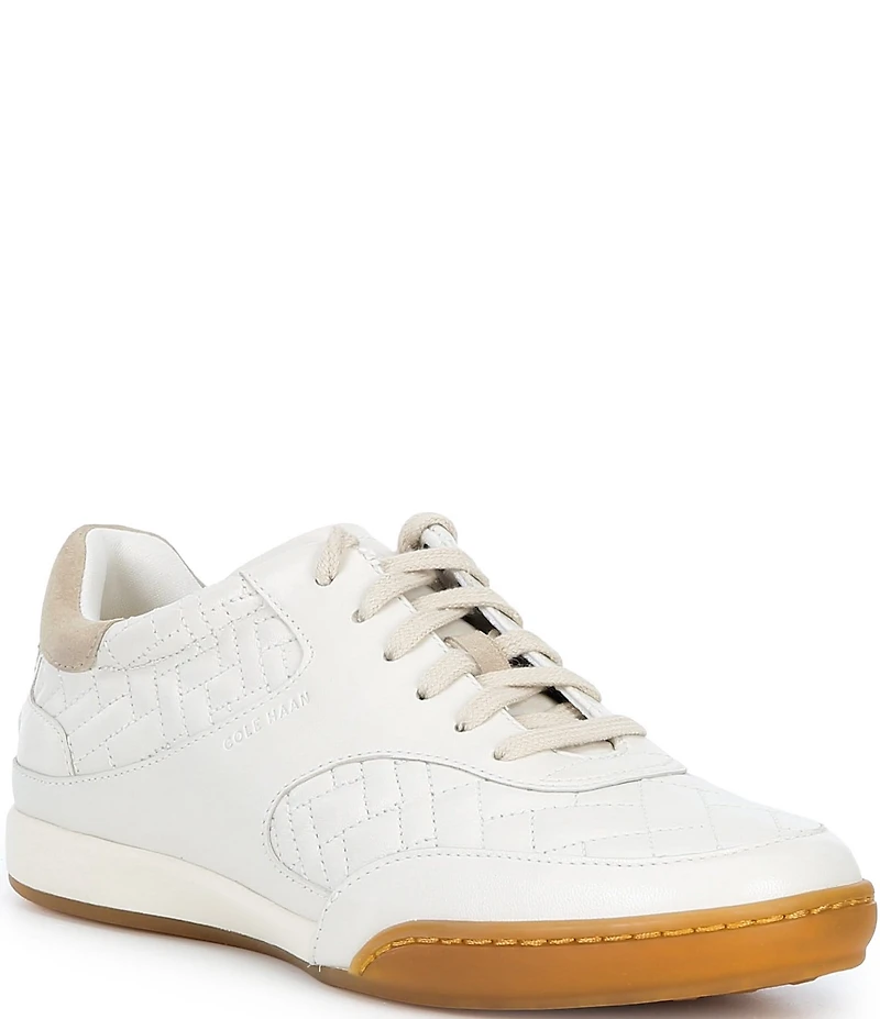 Cole Haan Women's GrandPrø Jazlyn Quilted Leather and Suede Sneakers