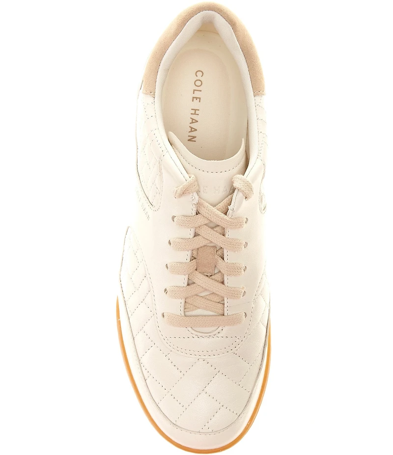 Cole Haan Women's GrandPrø Jazlyn Quilted Leather and Suede Sneakers
