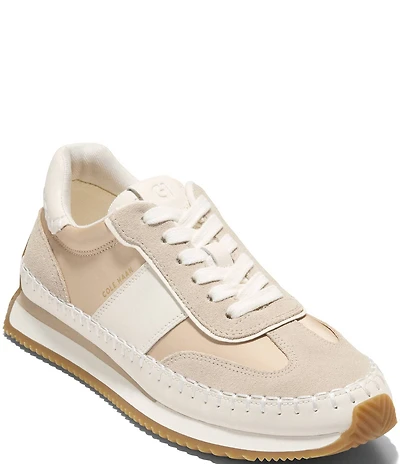 Cole Haan Women's GrandPro Premier Nylon and Mixed Leather Runners