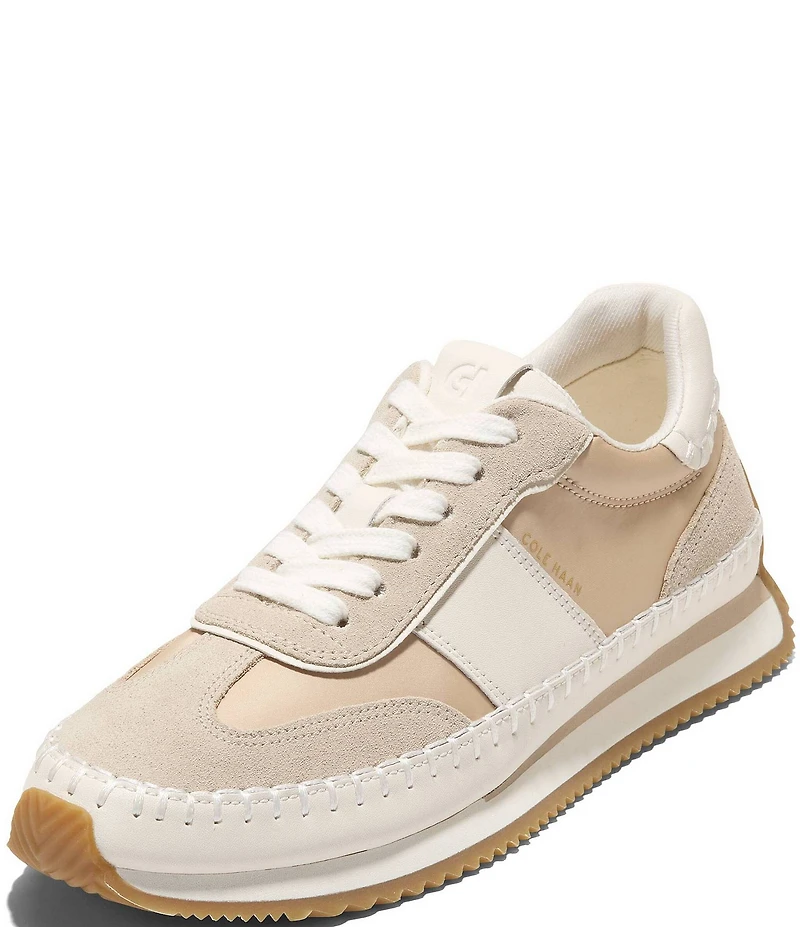 Cole Haan Women's GrandPro Premier Nylon and Mixed Leather Runners