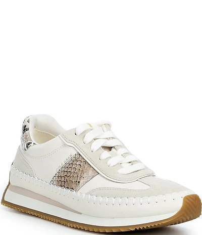 Cole Haan Women's GrandPro Premier Runner Leather Snake Print Accent Sneakers