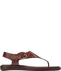 Cole Haan Women's Kami Croco Thong Slingback Sandals