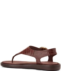 Cole Haan Women's Kami Croco Thong Slingback Sandals