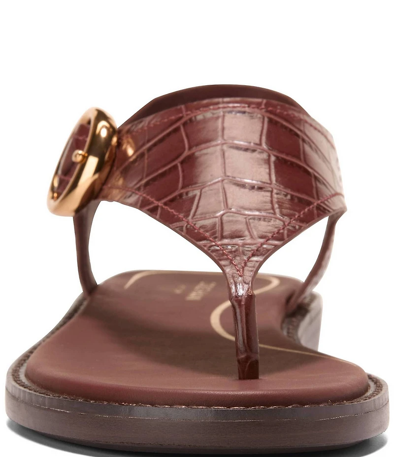 Cole Haan Women's Kami Croco Thong Slingback Sandals