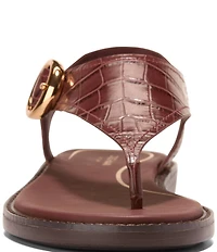Cole Haan Women's Kami Croco Thong Slingback Sandals