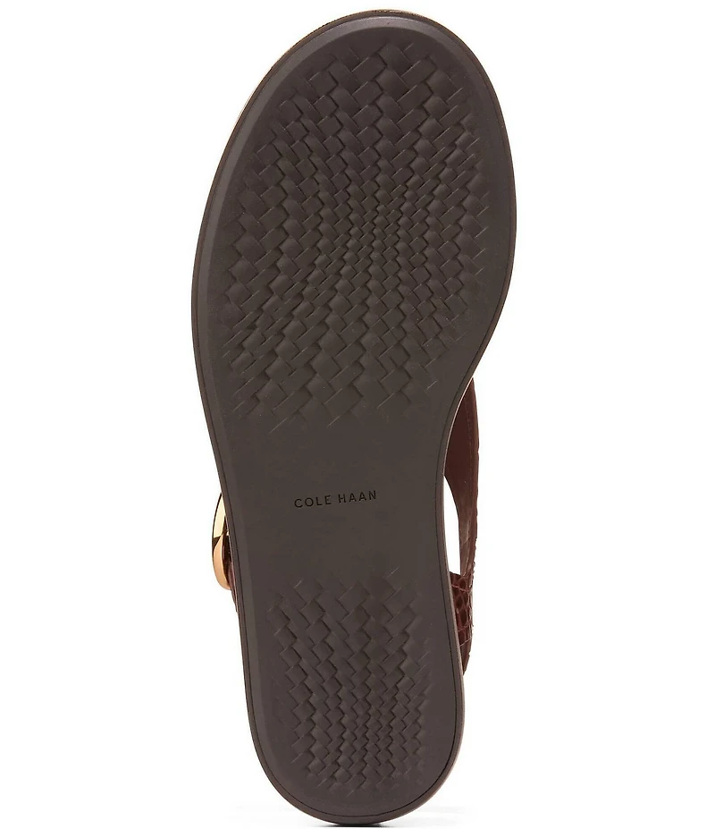 Cole Haan Women's Kami Croco Thong Slingback Sandals