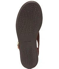 Cole Haan Women's Kami Croco Thong Slingback Sandals