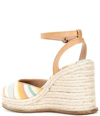 Cole Haan Women's Kyra Cloudfeel Striped Espadrille Wedges