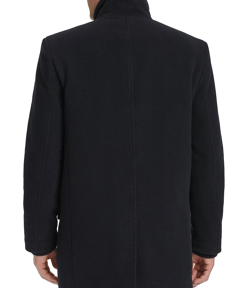 Cole Haan Wool Blend Plush Solid Coat