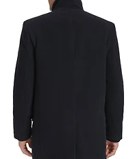 Cole Haan Wool Blend Plush Solid Coat