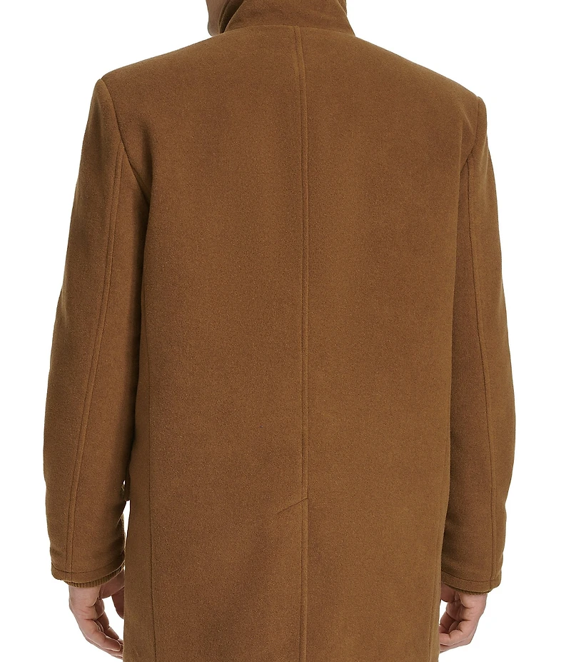 Cole Haan Wool Blend Plush Solid Coat