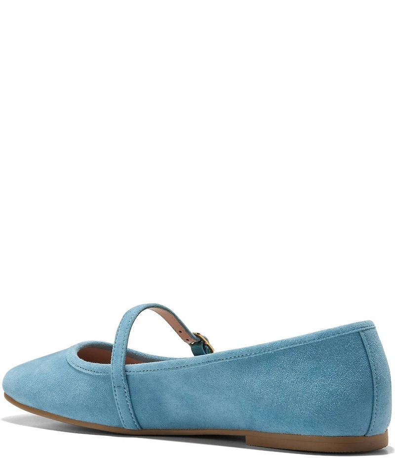 Cole Haan Yelena Suede Mary Jane Ballet Flats