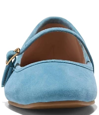 Cole Haan Yelena Suede Mary Jane Ballet Flats