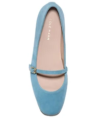 Cole Haan Yelena Suede Mary Jane Ballet Flats