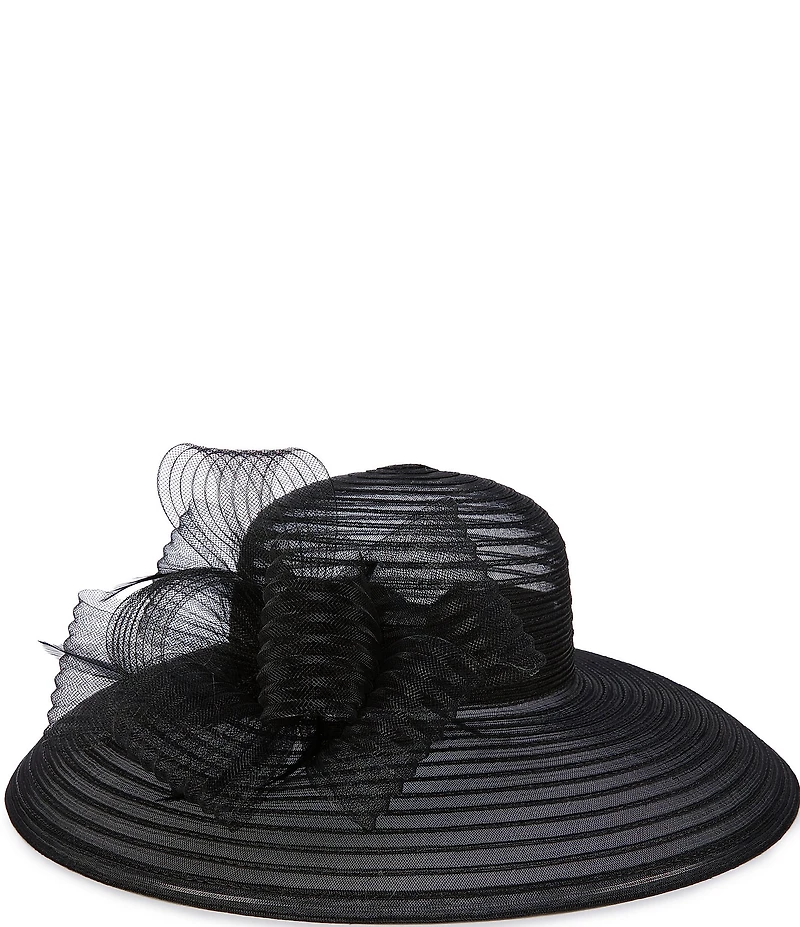 Collection 18 Crinoline Down Brim Dressy Derby Hat
