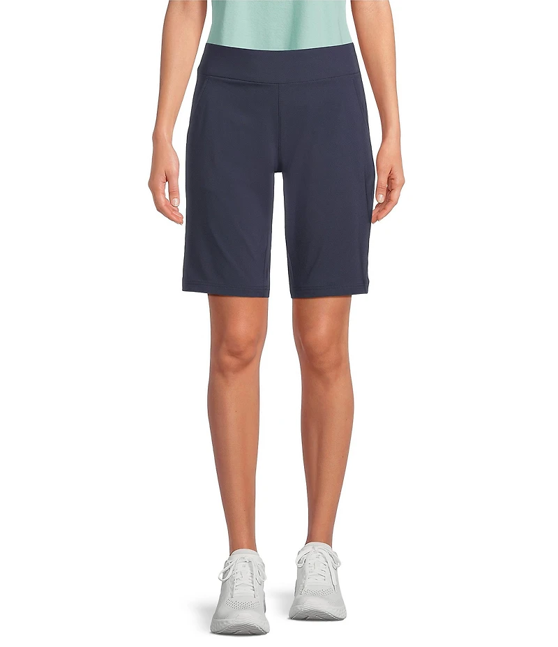 Columbia All Seasons Omni-Shade Mid Rise Waist Long Pull-On Bermuda Shorts