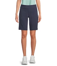 Columbia All Seasons Omni-Shade Mid Rise Waist Long Pull-On Bermuda Shorts