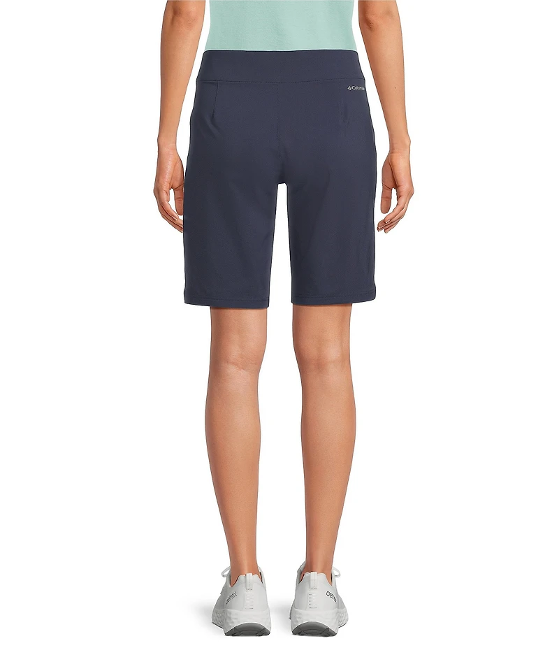 Columbia All Seasons Omni-Shade Mid Rise Waist Long Pull-On Bermuda Shorts