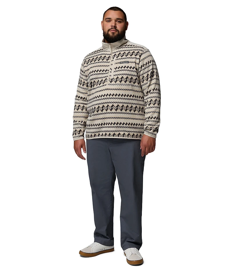 Columbia Big & Tall Sweater Weather Printed Half-Zip Pullover