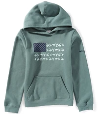 Columbia Big Boys Long Sleeve PHG Hunt Flag Graphic Hoodie