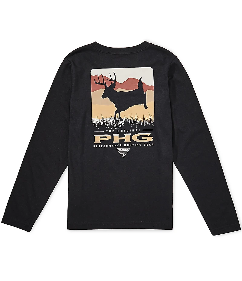 Columbia Big Boys Long Sleeve Graphic Tee