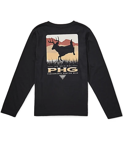 Columbia Big Boys Long Sleeve Graphic Tee