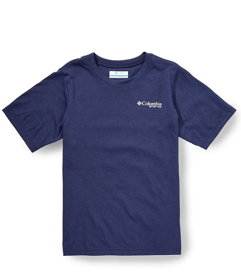Columbia Big Boys PFG™ Omni-WICK™ Big Fisher Stars And Stripes Short Sleeve Tee