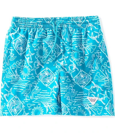 Columbia Big Boys Rambler Flamingo Print Water Shorts