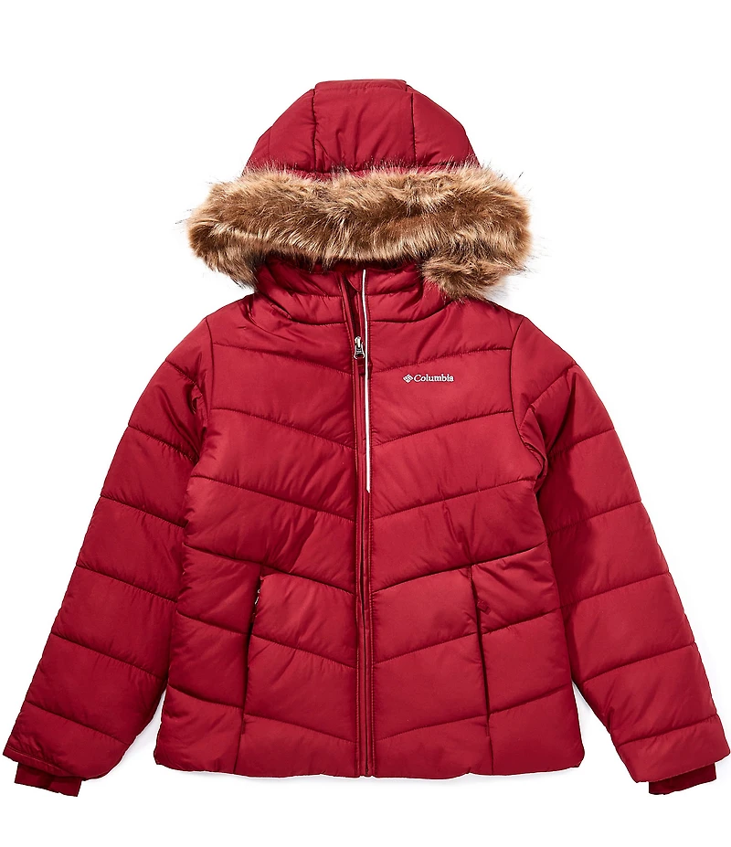 Columbia Big Girls Katelyn Crest III Fur Trim Hooded Coat