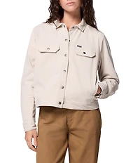 Columbia Blue Point Creek Corduroy Point Collar Long Sleeve Snap Front Shirt
