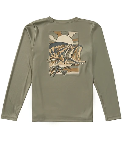 Columbia Boys Long Sleeve Y Terminal Tackle PFG Fish Shine Shirt