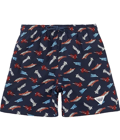 Columbia Boys Rambler Bluefin Pride Print Water Shorts