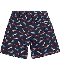 Columbia Boys Rambler Bluefin Pride Print Water Shorts