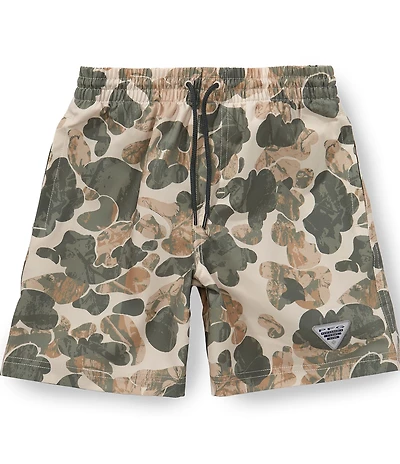 Columbia Boys Rambler Camo Print Water Shorts
