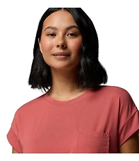 Columbia Daniela Falls Knit Crew Neck Short Sleeves Patch Pocket Tee