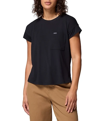 Columbia Daniela Falls Knit Crew Neck Short Sleeves Patch Pocket Tee