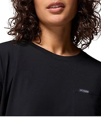 Columbia Daniela Falls Knit Crew Neck Short Sleeves Patch Pocket Tee
