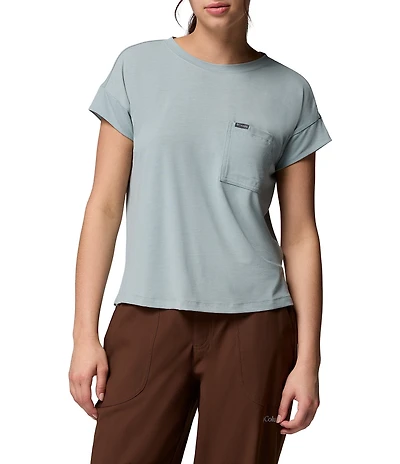 Columbia Daniela Falls Knit Crew Neck Short Sleeves Patch Pocket Tee