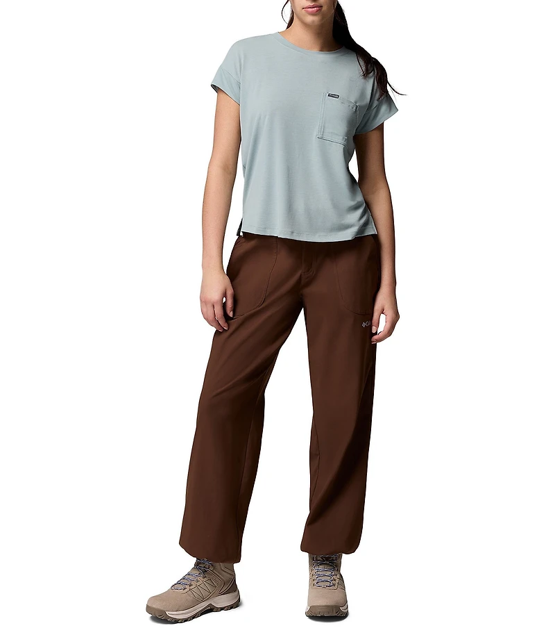 Columbia Daniela Falls Knit Crew Neck Short Sleeves Patch Pocket Tee