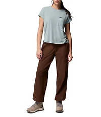 Columbia Daniela Falls Knit Crew Neck Short Sleeves Patch Pocket Tee
