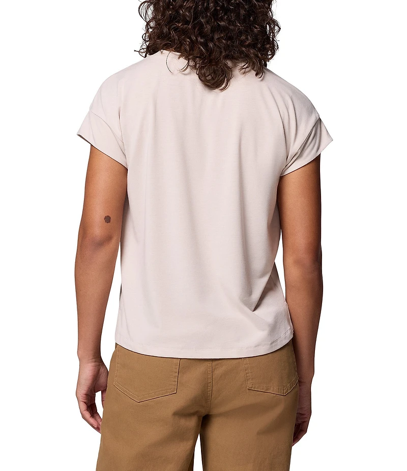 Columbia Daniela Falls Knit Crew Neck Short Sleeves Patch Pocket Tee